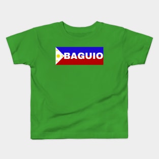 Baguio City in Philippines Flag Kids T-Shirt